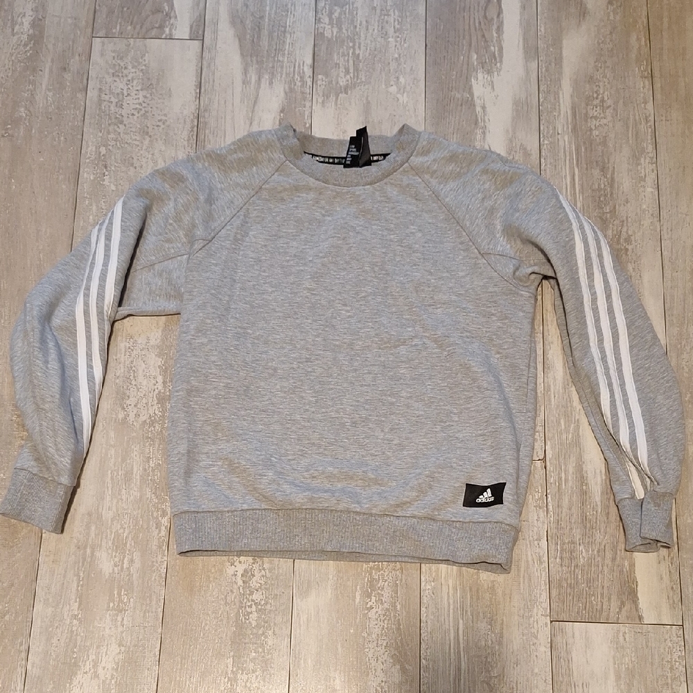 Adidas Womens Gray Sweater Size Small